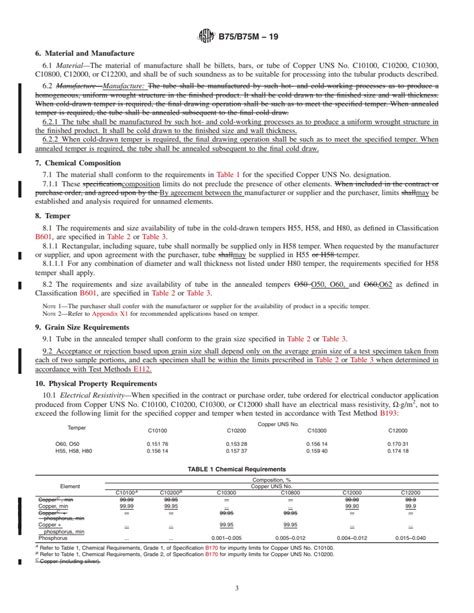 ASTM B75 B75M 19 Standard Specification For Seamless Copper Tube