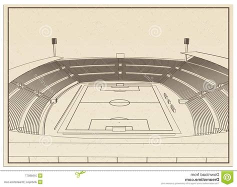 Football Stadium Drawing at GetDrawings | Free download