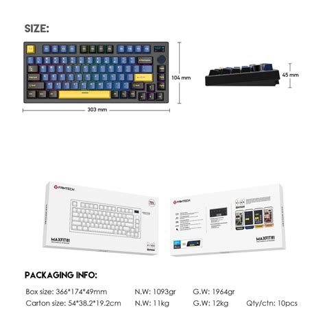 FANTECH รน MK910 Wirless Keyboard RGB Hot Swap รองรบ Bluetooth Wireless ตอสาย มจอ OLED