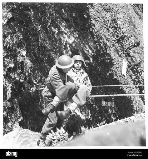 General Sir Bernard Ct Paget Visit Scotland A Stretcher Bearer