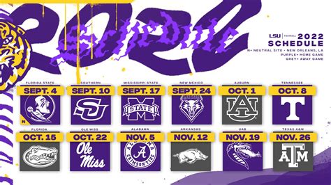 Lsu Football Schedule 2024 Opponents Schedule Carri Cristin