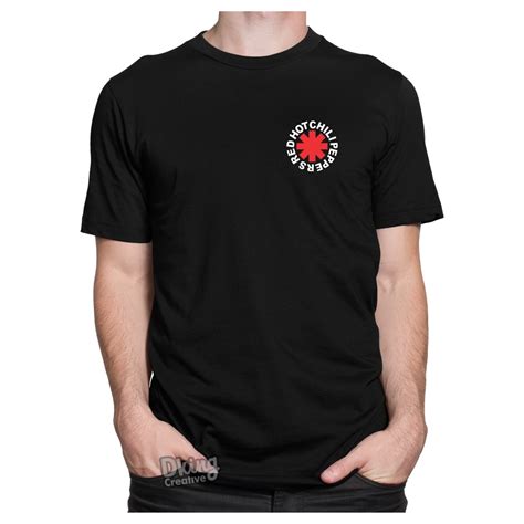 Camiseta Camisa Red Hot Chili Peppers Banda de Rock Logo Música Shopee Brasil