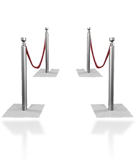 Rent Silver Stanchions Red Rope Diy With 24 Off Ships Free