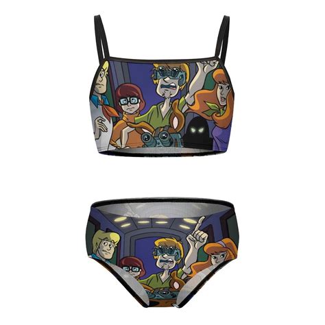 Scooby Doo Girls Bikini Swimsuits Two Piece Beach Bathing Suit Swimwear 10 12Y 150cm Walmart