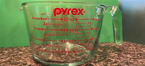 6mo Finance Pyrex 3 Piece Glass Measuring Cup Set Includes 1 Cup