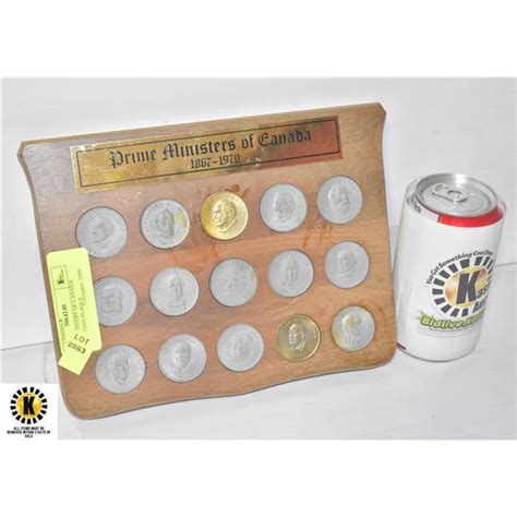 Prime Ministers Of Canada 1867 1970 Coin Plaque