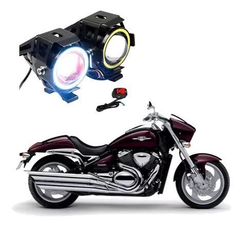 Par Farol Milha Angel Eye U7 Mini Moto Boulevard 1500 2021