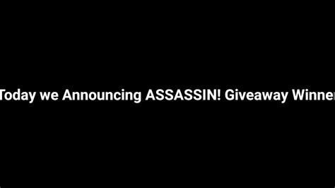 Announcing Roblox Assassin Giveaway Winner Roblox Youtube