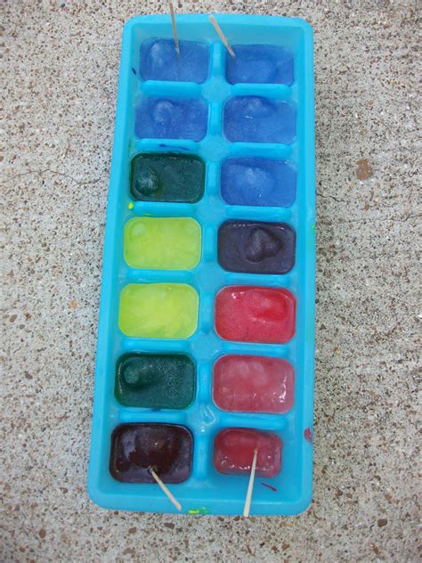 Frugal Kids Ice Cube Painting