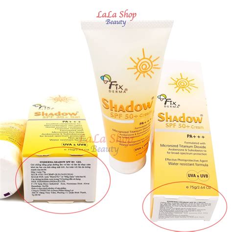 Kem Ch Ng N Ng Fixderma Shadow Cream Spf Gel Spf G Shopee