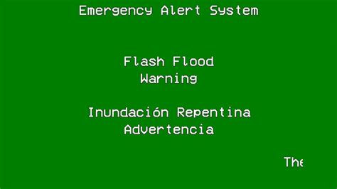 Eas Flash Flood Warning Youtube