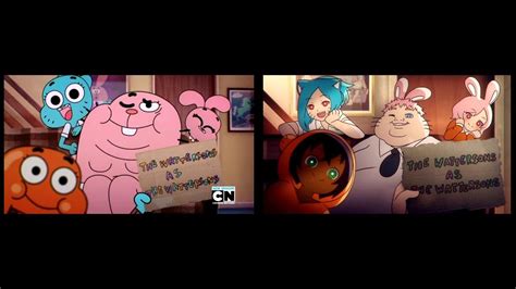 What If The Amazing World Of Gumball Was An Anime Comparison Youtube