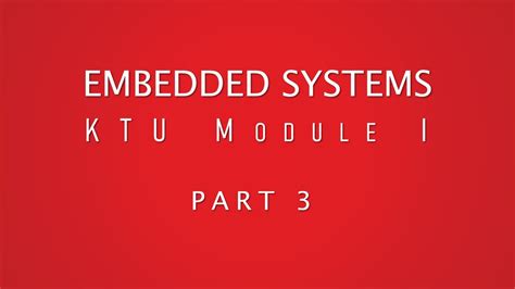 Embedded Systems Module Edlc Embedded System Design Process