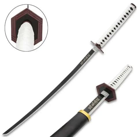 GIYU TOMIOKA DEMON Slayer Sword Katana Carbon Steel Blade Anime Cosplay