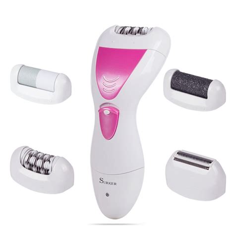 Surker In Waterproof Rechargeable Epilator Lady Razor Grinding Feet