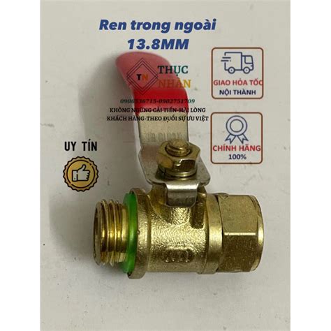 Van khóa bi van khóa hơi đồng thau ren trong ngoài 13 8MM Shopee Việt Nam