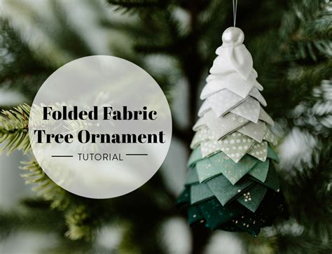 Folded Fabric Tree Ornament Tutorial - Suzy Quilts