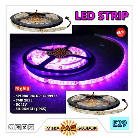 LED Strip Brilux SMD 2835 Mata Kecil IP 20 Indoor Purple Ungu