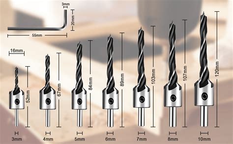 Holzbearbeitung Senkbohrer Set Insma Pcs Senker Bohrer Set Hss