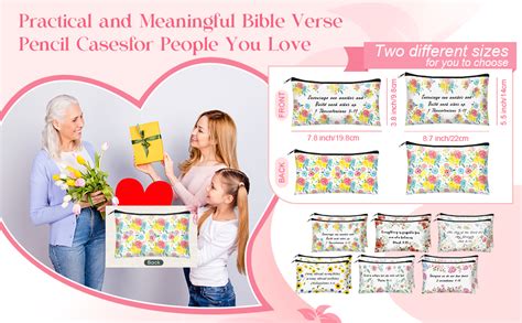 Amazon Sabary 12 Pack Christmas Bible Verse Pencil Bags Pouch