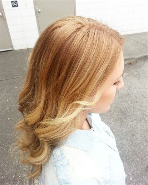Strawberry Blonde Balayage On My Client Using Matrix Colors Hair