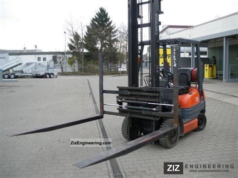 Toyota Double Stacker Fork Fork Wide Fg18 1995 Front Mounted Forklift