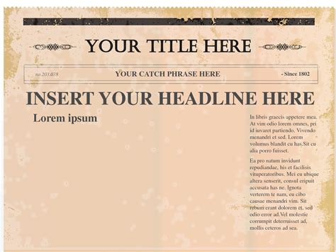Blank Newspaper Template For Word