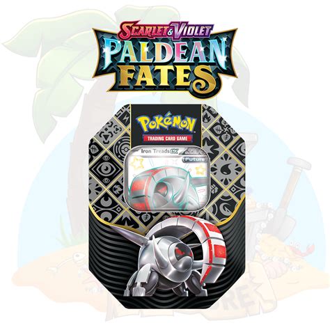 Pokémon Sv045 Paldean Fates Tin Iron Treads Ex Tcg Treasure