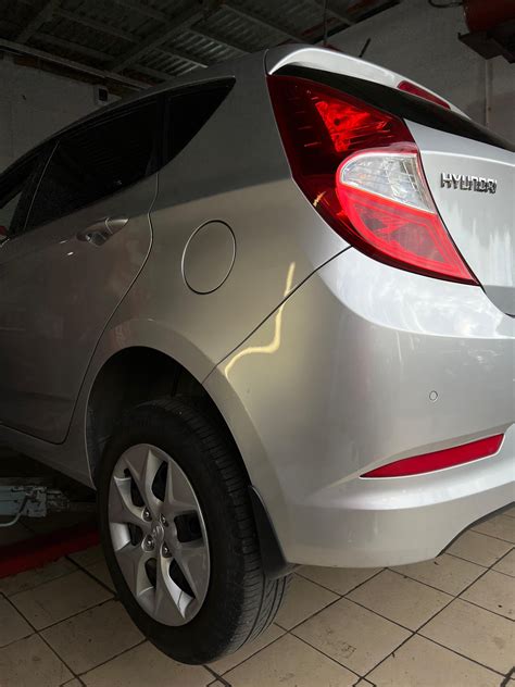Задние тормозные диски и колодки — Hyundai Solaris (1G), 1,6 л, 2014 ...