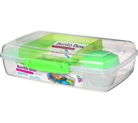 Buy Sistema Bento Rectangular Litre Lunch Box Clear Free