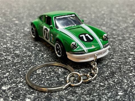 Fits 1971 Porsche 911 Keychain Green Hot Wheels Matchbox Etsy