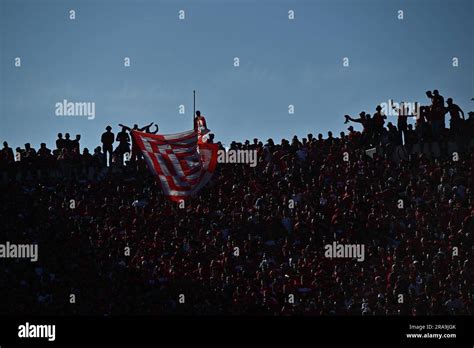 CASABLANCA MOROCCO JUNE 11 Funs Of Wydad AC During The CAF