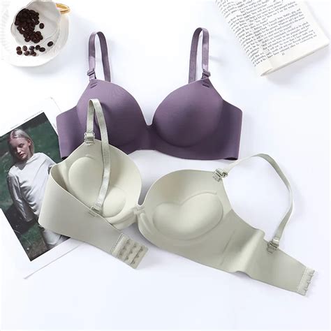 Suti Push Up Sem Costura Para Mulheres Sexy Bralette Sem Fio Meninas Estudantes Lingerie Respir