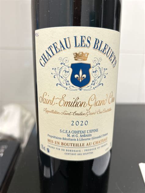 2019 Château Les Bleuets France Bordeaux Libournais St Émilion