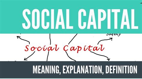 What Is Social Capital Definition Types And Examples Youtube