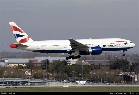 Aircraft Photo Of G ZZZA Boeing 777 236 British Airways