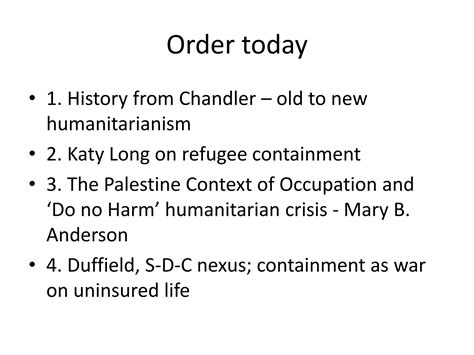 New Approaches To Humanitarianism Ppt