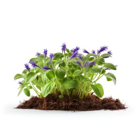 Premium AI Image | Microgreen Borage Borago officinalis isolated ...