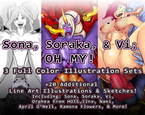 Sona Soraka N Vi OH MY By DirtyRobot Hentai Foundry