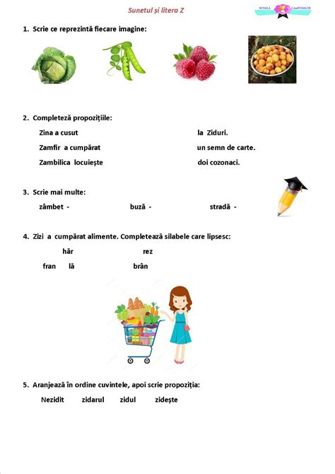 Exerciții de completare și asociere online worksheet for CLASA