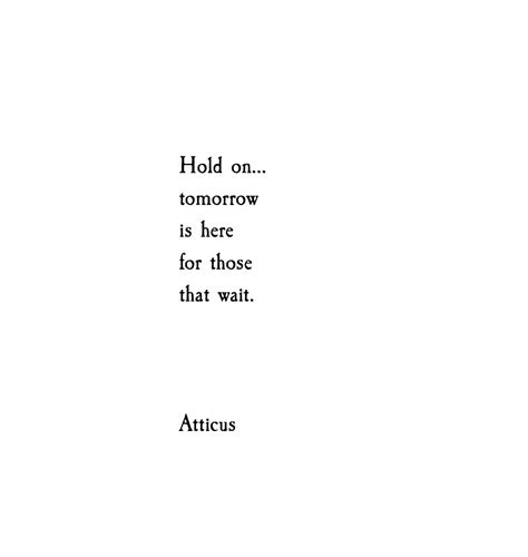 Hold On From The Book Love Her Wild Poetry By Atticus