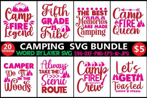 Camping Svg Bundle Vol 5 Bundle · Creative Fabrica