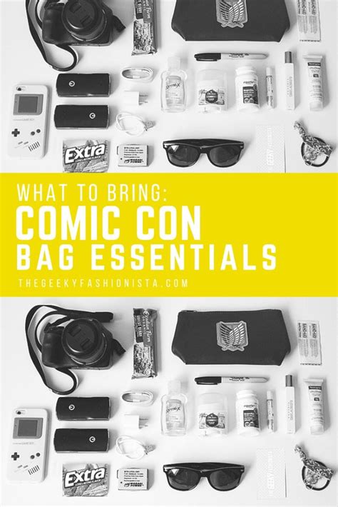 What To Bring To Sdcc My Comic Con Bag Essentials Amanda Boldly Goes