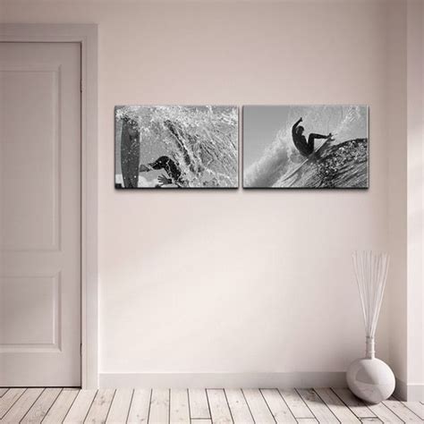 Nicola Lugo Surf Photography Canvas Art Piece Set Bed Bath