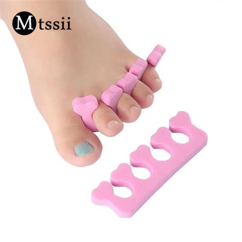 Mtssii 2pcs Soft Foam Sponge Toe Separator Finger Separator Nail Art