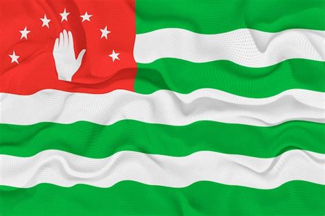 Premium Photo | National flag of Abkhazia Background with flag of Abkhazia