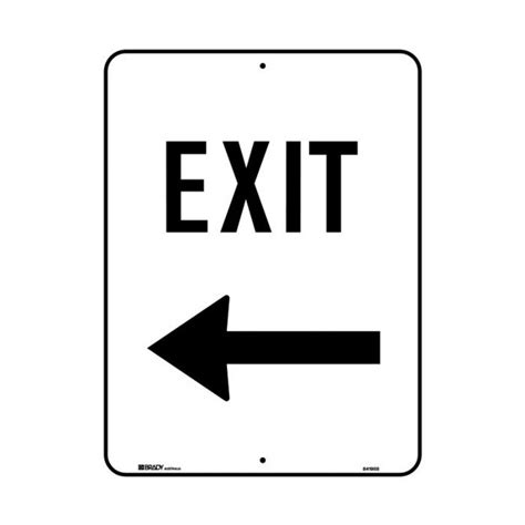 Exit Left Arrow Road Signs Express Safety