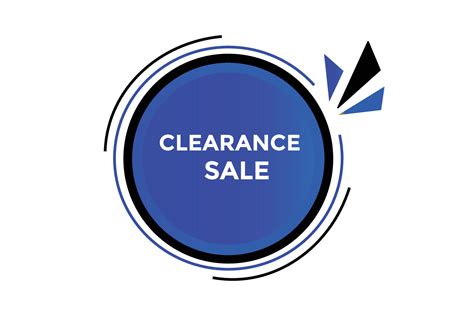 Clearance sale button web banner templates. Vector Illustration ...