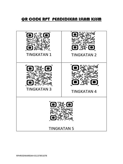 Qr Code Rpt Pendidikan Islam Kssm Pdf