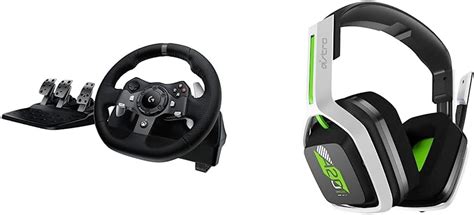 Logitech G920 Driving Force Racing Wheel Floor Pedals Astro A20 Gaming